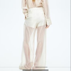H&M wide leg sheer pants